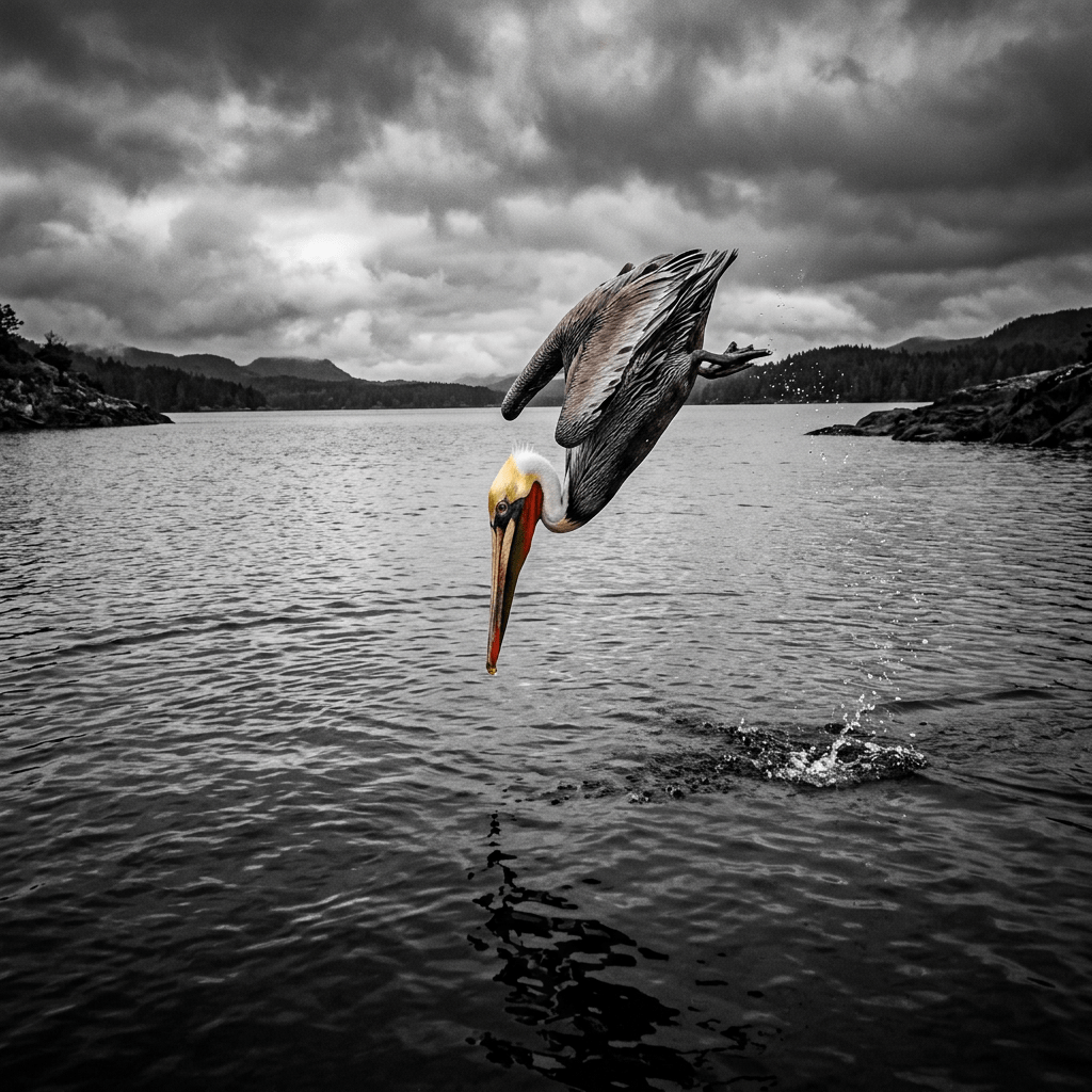 Dive Mastery: Lessons from the Brown Pelican at Shoreline Bay Park